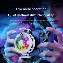 Pendingin Ponsel K53 Baru dengan Klip Belakang Magnetik, Radiator Pendingin Semikonduktor Universal untuk Android Gaming, Kompatibel dengan 17 16 15 14 inci - MultiWarna - View 5