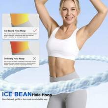 1pc Weighted Soft Ice Silk , 2-2.5kg With Massage Bumps, Skin-Friendly Material, Quiet, Waist-Slimming, No Waist Injury - Multicolor - View 4