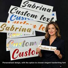 1/5/10PCSCustomized Name Labels,Stickers, Available In Multiple Sizes,Colors, Reusable, Waterproof & Tear-Resistant, Suitable For Personal Items, Glassware, Paper Cups, Rolls, Balloons, Calligraphy Stickers, Gift Box Decoration, Back To School Season - Multicolor - View 3