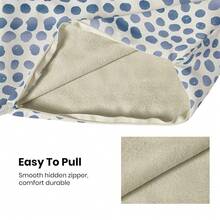 Polka Dot Pillow Covers 18x18 Inch Set Of 2 Blue Cream Outdoor Decor Throw Pillows For Couch Modern Boho Design Watercolor Decorative Cushion Cases For Home Sofa Bed Decorations - 藍色波點圖案 18 吋 x 18 吋(2 件裝) - 查看 6