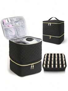 2026 Large Capacity Multifunctional Portable PU Leather Cosmetic Bag, Makeup Bag, Toiletry Bag, Makeup Organizer, Makeup Case, Manicure Supplies - 4 - 查看 1