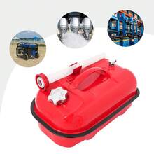 Red 2.2 Gallon Fuel Tank, Leak-Proof Portable Gas Can With Handle & Fueling Pipe, Anti-Tip Horizontal Fuel Container For Motorcycle, RV, Outboard Engine, Go-Kart And Industrial Machinery - A - View 1