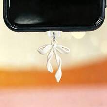 Tapón antipolvo para teléfono con lazo de cinta colorido, compatible con interfaz Type-C/Lightning, tapón de protección, lindo amuleto de teléfono para regalo - Multicolor - Ver 8