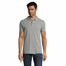SOLS Mens Perfect Pique Short Sleeve Polo Shirt - 灰色大理石 - 查看 4