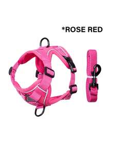 2pcs Set, Adjustable Pet Harness + Leash, Escape-Proof Design, Soft Comfortable Breathable Fabric, Reflective For Night, Suitable For Cats And Small Dogs - Multicolor - View 22