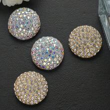 3PCS Luxury Round Starry Metal Buttons Fur Mink Coat Jacket Decoration Hand-Sewn Buttons Versatile DIY Accessories - 3pcs - View 5
