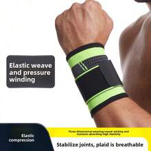 1PC High Elasticity Compression Wrist Guard, Suitable For Men And Women Fitness And Sports, Sweat-Absorbent And Breathable, Adjustable Wrist Strap Support, Applicable For Basketball, Fitness, Badminton And Running. - Multicolor - View 3
