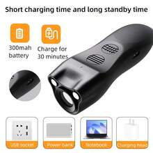 Repelente de Perros Ultrasónico Portátil con Luz LED Intermitente, Recargable, Entrenamiento y Disuasión de Perros Agresivos, Adecuado para Todas las Razas, Repelente de Perros Ultrasónico de Doble Cabezal con Modo Intermitente de Alta Frecuencia, Operación de Una Sola Tecla, Recargable por USB, Dispositivo Compacto de Control de Ladridos, Adecuado para al Aire Libre y Entrenamiento de Perros - Multicolor - Ver 8