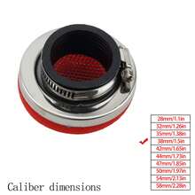 PowerMotor 摩托車空氣濾清器清潔器 28 32 35 38 42 44 47 50 54 58MM 通用 2 衝程替換零件 適用於越野摩托車 坑道車 摩托車 - A - 查看 15