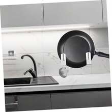 OUNONA 2 Series Organizador Olla Inoxidable Pared Soporte De Perforaciones Gancho Toallas Y Abrigos Almacenamiento Y Estilizado 4 Piezas*2 - 2 - Ver 7