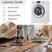 1pc Wood Grain Paw Print Pattern Floor Mat, Suitable For Cats, Dogs And Other Small Animals, Durable, Anti-Slip, Highly Absorbent, Stain-Resistant, Ideal For Cats - Can Be Used As Pet Food And Water Bowl Mat, Home Decor, Kitchen Floor Mat, Pet Supplies, Ideal For Pets. - Multicolor - View 5