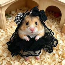 Hamster Lace Dress, Small Size, Fits 10-15cm, Universal For Small Pets - Multicolor - View 1