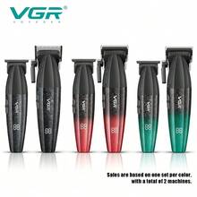 مجموعة VGR Trimmer عالية القوة، مجموعة ماكينات حلاقة كهربائية، ماكينة حلاقة شعر احترافية، سرعات قابلة للتعديل، مجموعة ماكينات حلاقة وتشذيب، شاشة رقمية، ماكينة حلاقة للرجال V-640 - متعدد الألوان - مشاهدة 1