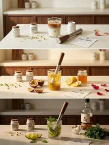 1pc Walnut Wood & 304 Stainless Steel Cocktail Muddler, Heavy Duty Bar Tool For Mojito, Ice Crushing, Garlic & Herbs, Seamless Easy Clean Design, 9.92 Inch Kitchen & Bartender Accessory - View 4