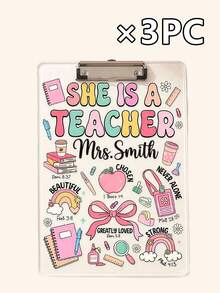Tableaux d'écriture décoratifs en acrylique transparent personnalisables, cadeau parfait pour les enseignants, convient pour les bureaux de classe, la rentrée scolaire et les fournitures de bureau de classe. Disponible en sets de une pièce, trois pièces et cinq pièces. - Multicolore - Voir 19