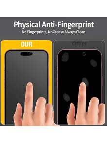 BOLLYMORE 3 Packs Matte Privacy Screen Protector With Auto Alignment Kit, Compatible With 17 Pro Max/11 Phone Screen Protector, For 11 Pro/11 Pro Max/X/XR/XS/XS Max, 17 Pro Max/17 Pro/17 Air/17/15 Plus/15 Pro Max/15 Pro/15/14 Pro Max/14/14 Plus/14 Pro/13/13 Pro/13 Pro Max, 9H Tempered Glass Privacy Screen Protector, Anti-Scratch, Anti-Fingerprint, Case Friendly, Dynamic Island Compatible, Full Coverage - 3PCS - View 5