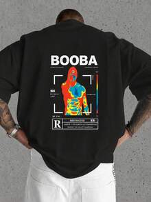 2026. Suéteres. Impresa con un diseño de tenis y vacaciones, camiseta de verano para hombre hecha de 100% algodón puro de alta calidad. - Negro - Ver 2