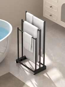 1 pieza Toallero de baño, tipo de pie, toallero minimalista para bañera, toallero, estantería de almacenamiento de baño resistente, adecuado para baño, dormitorio, cocina, cuarto de almacenamiento, lavandería - Adecuado para varios tipos de habitaciones. - Multicolor - Ver 6