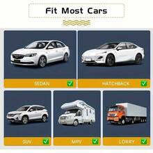 YAIUZGOO 4 piezas Cortinas de privacidad para coche, ajuste universal, bloqueo de luz & protección UV, adecuadas para viajes, camping, siestas y estacionamiento - B - Ver 3