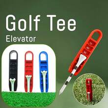 2pcs Golf Ball Tee Depth Setter And Puller, Precise Height Adjustment And Lifter - Multicolor - View 1