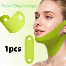 Tightening V-Face CACTOX COOLING V-UP MASK Cactus Pulling Bandage - Lime Green - View 9
