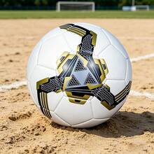 1pc Football, Durable And Soft Soccer Ball, Suitable For Training And Matches, Indoor/Outdoor Play, Size 4, Size 5 - Multicolor - View 10