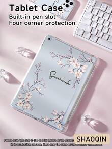 客製化平板保護殼，可自訂文字，包含櫻花樹設計，適用於 iPad Mini 4/5/6/7 與 Air 8 (2026年款)。單件保護殼（不含前蓋），亦相容於 Galaxy Tab A9 8.7 吋與 Tab A7 Lite 8.7 吋。DIY 平板保護殼，創意 DIY 外殼，適合兒童、家庭、寵物、生日、週年紀念、新年禮物、開學禮物等。 - 彩色 - 查看 5