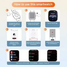 1.83-Inch HD Large Screen Unisex Smartwatch, Voice Assistant, 300mAh Battery, 100+ Sports Modes, IP68 Waterproof Rating, 24-Hour Tracking, Smart Voice Assistant, Customizable Watch Face, Music Control, Camera Control, Phone Positioning - Multicolor - View 9