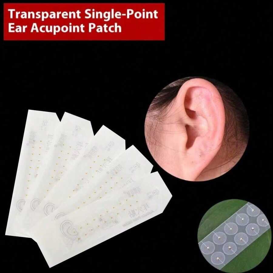 20pcs/Pack Transparent Ear Seed Patches, Ear Pressure Patches, Ear Acupuncture Patches, Ear Massage Patches - Conventional - View 1