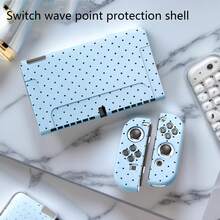 Cute Solid Color Polka Dot Versatile Split Soft Shell For Switch, Compatible With Switch Original For NS Console Polka Dot Protective Case, Skin-Friendly Flexible TPU Material Shockproof And Anti-Collision, Multiple Colors Available, Lightweight And Does Not Obstruct Dock, Full Coverage Fit For Controller, Daily Portable Protection Game Console Accessory - View 10