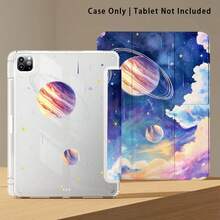 行星、雲朵、月亮與星星圖案，1件平板電腦保護殼附支架，相容於 Honor 8/9/10/X8/X8A/X9/X8Pro/X9Pro、MatePad Se 11"/MatePad 11"/11.5"、MatePad Pro、Apple 10th/11th Gen 2025 (A16) - 款式23 - 查看 6