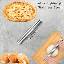 Stainless Steel Rolling Pin, Smooth Non-Stick Dough Roller, Suitable For Baking Pizza, Dumplings And Pastries - View 12