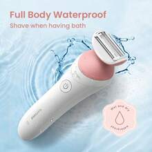 PHILIPS Women's Electric Epilator, Body Use - Painless Portable Hair Removal Tool, Dry & Wet Use, USB Rechargeable, Face, Arms, Legs, Electric Epilator, Facial Hair Removal, Fashion Design, Multi-Function Hair Removal Tool - Multicolor - View 6