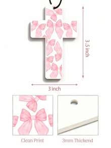 1 Piece/2 Pieces/1 Set Of Inspirational Car Air Freshener, Bible Scripture Rear-View Mirror Decoration, Car Air Freshener Five Piece Set, Everything Is Possible "Theme, Bible Pattern Car Air Freshener, Pendant Type Air Outlet Air Freshener. - Multicolor - View 9