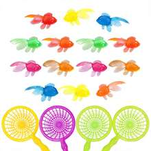 14pcs Set - Realistic Goldfish Floating Set With Fish Tail Decor, Made Of Lifelike Plastic Material, Suitable For Indoor/Outdoor Use, No Battery Required, Perfect Accessory For Summer Pool Party Or Bathtub Entertainment - A - View 9