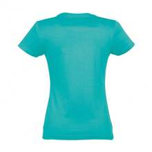 SOLS Womens/Ladies Imperial Short-Sleeved T-Shirt - Caribbean Blue - View 2
