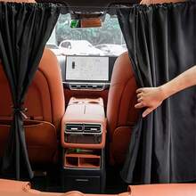 YAIUZGOO 4 piezas Cortinas de privacidad para coche, ajuste universal, bloqueo de luz & protección UV, adecuadas para viajes, camping, siestas y estacionamiento - B - Ver 5