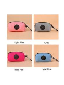 1PC Portable Outdoor Dog Poop Bag Holder, Hands-Free Leash Clip Dispenser, Waste Bag Carrier For Walking, Lightweight Travel Essential, Summer Pet Cleanup Gear, No-Touch Quick Pickup, Ideal For Hiking Camping Beach, Odor-Containment Design, - Multicolor - View 6