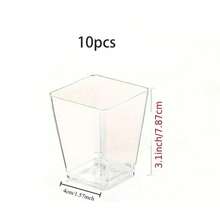 Vasos para postres de 10/20/30/50 oz con tapas y sin tapas - Vasos transparentes multiusos para pudín de plátano, yogur, mousse, pastel y helado - Duraderos y apilables, adecuados para cumpleaños, bodas, suministros para fiestas, vajilla de boda - Recipientes para preparación de alimentos festivos, diseño apilable, material ligero, organizador de eventos - transparente - Ver 12