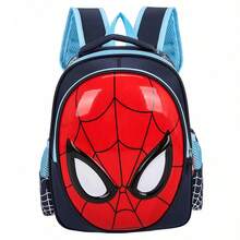 Back To School Disney Marvel Spider-Man Avengers Kids Backpack, Kindergarten Preschool Toddler Backpack, 3D Embossed Glossy Hard Shell Spider-Man Mask Design, Mesh Side Pockets, Breathable Honeycomb Back Pad, Adjustable Wide Strap, Lightweight Waterproof, Ergonomic Spine Protection, Large Capacity, Unisex For Boys And Girls 2-6 Years Old, Essential For School Entry, Multiple Colors Available, Daily Outings, Travel, Preschool, Pre-K, Early Childhood Education, Anti-Lost Backpack - Backpack - View 3