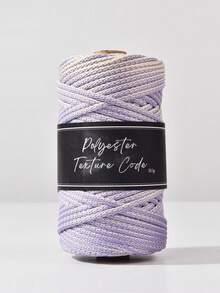 1pc 5mmTwo-Tone Polyester Texture Code Braided Cord, Durable Macrame Rope For DIY Plant Hangers, Bags & Bohemian Decor - Multicolor - View 28