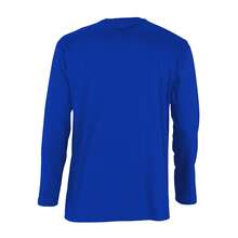 SOLS Mens Monarch Long Sleeve Plain Colour T-Shirt - Royal Blue - View 2