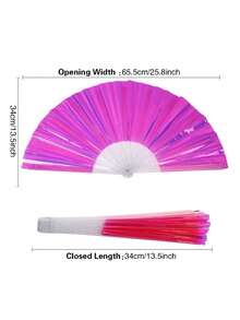 Abanico plegable grande para rave para hombres/mujeres, abanico holográfico para rave para mujeres, fiesta de club, festivales, EDM, festival de música, club, evento, fiesta, baile, actuación, regalo del Día de la Madre, decoración de dormitorio, jardín, decoración de cocina, verano, playa, artículos esenciales de viaje, decoración de habitaciones, Squishy, graduación, al aire libre, jardín, artículos esenciales de viaje, artículos esenciales portátiles, artículos esenciales de playa, temporada de graduación, ceremonia de graduación, regalo de graduación, presente de graduación, graduado de felicitaciones, graduado de felicitaciones, valedictorian, terminar la escuela, fiesta de graduación, artículos esenciales al aire libre, portátil de viaje, artículos esenciales de senderismo, artículos esenciales de camping, herramientas portátiles, artículos esenciales de verano, portátil de verano - Multicolor - Ver 16