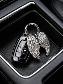 1個天使之翼造型汽車裝飾鑰匙圈，適用於汽車鑰匙裝飾與包包裝飾 - 翅膀鑰匙扣 - 查看 5