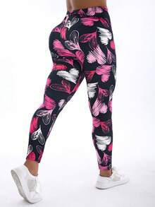Spring Summer Casual Women Elastic Black Tight Pant With Polka Dot Print Home Lifting Buttocks Leggings Outdoor Vacation Walking Fitness Cropped Pants - Multicolor - View 70