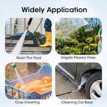 Pressure Washer Extension Wand - 9 Pack Gutter Cleaning Tools Extension Wand, Power Washer Replacement Lance With 5 Nozzle Tips, 1/4" Quick Connect, 4000PSI - A - View 7