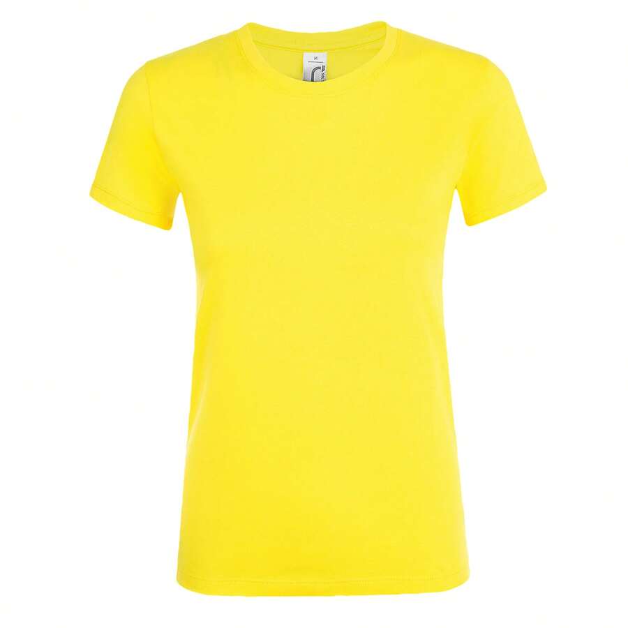 SOLS Womens/Ladies Regent Short Sleeve T-Shirt - Lemon - View 1