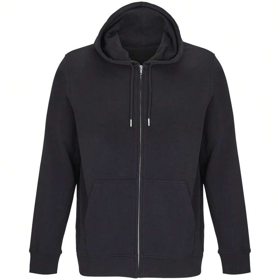 SOLS Unisex Adult Calipso Full Zip Hoodie - Black - View 1