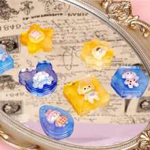 16PCS/6PCS Assorted Geometric Pendant Silicone Molds With Hanging Holes, Jewelry UV Resin Molds, Epoxy Resin Necklace Keychain Molds, Multi-Functional Pendant Molds For Girls, Creative Mother's Day Gift - White - View 9