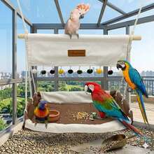 Parrot Hanging Hammock, All-Season Breathable Skin-Friendly Bird Nest, Practical Bird Swing - View 3
